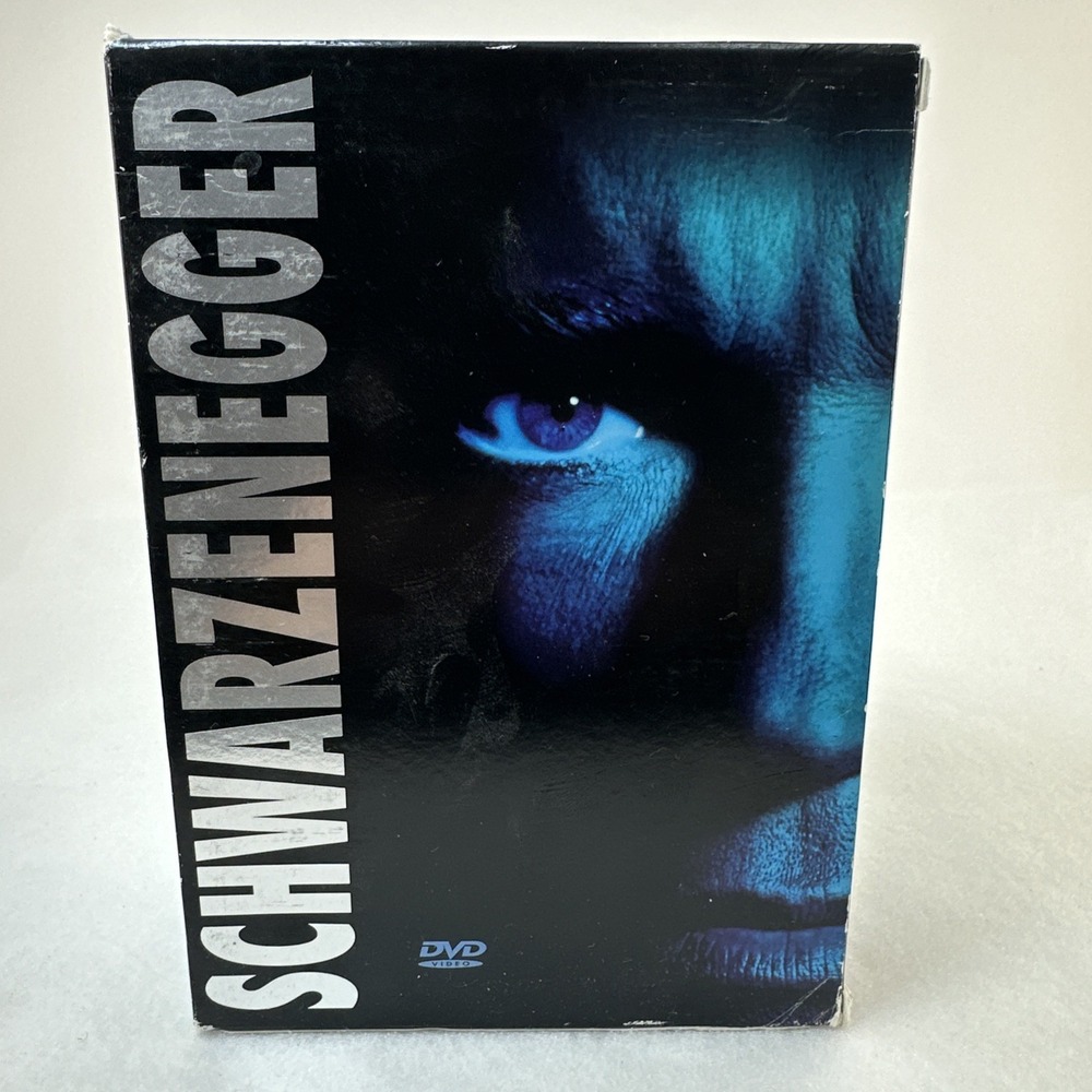 Arnold Schwarzenegger 4 Movie DVD Box Set Predator Commando Total Recall